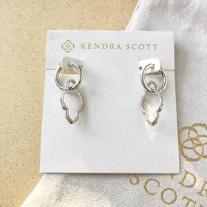 NEW Kendra Scott Silver Abbie Convertible Earrings